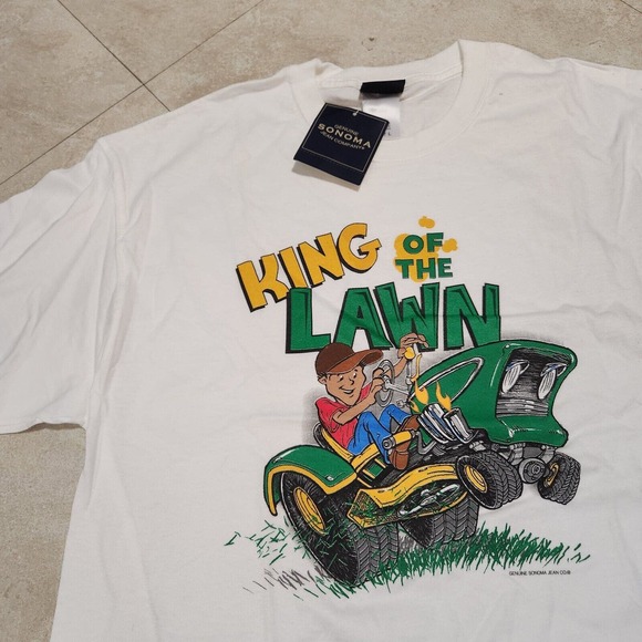 Sonoma Other - VTG 90s Y2K King Of The Lawn "Hill Parody" Mens L Large USA Made Graphic T Shirt